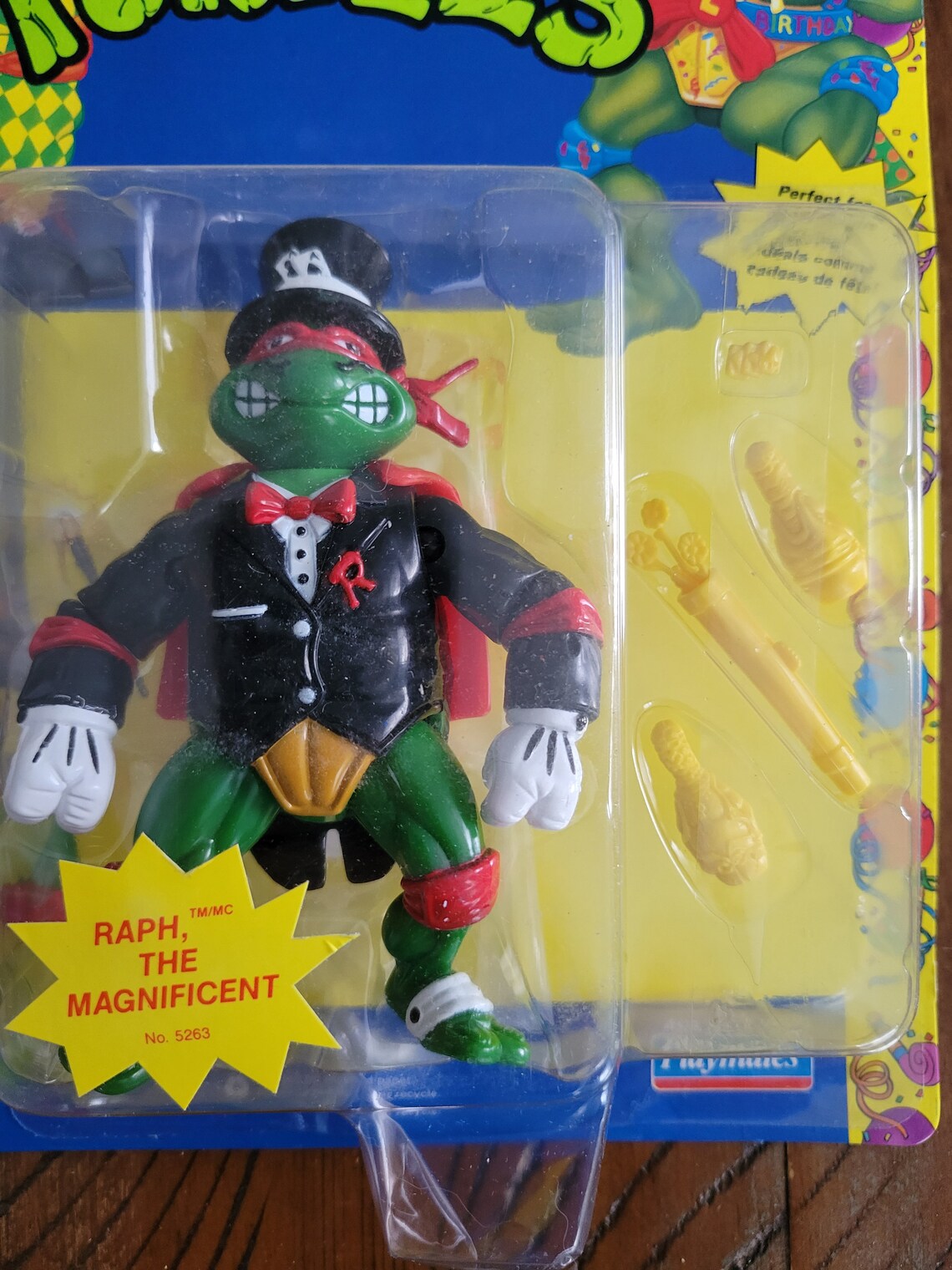 1992 TMNT Raph the Magnificent Birthday Raphael Rare Foreign - Etsy
