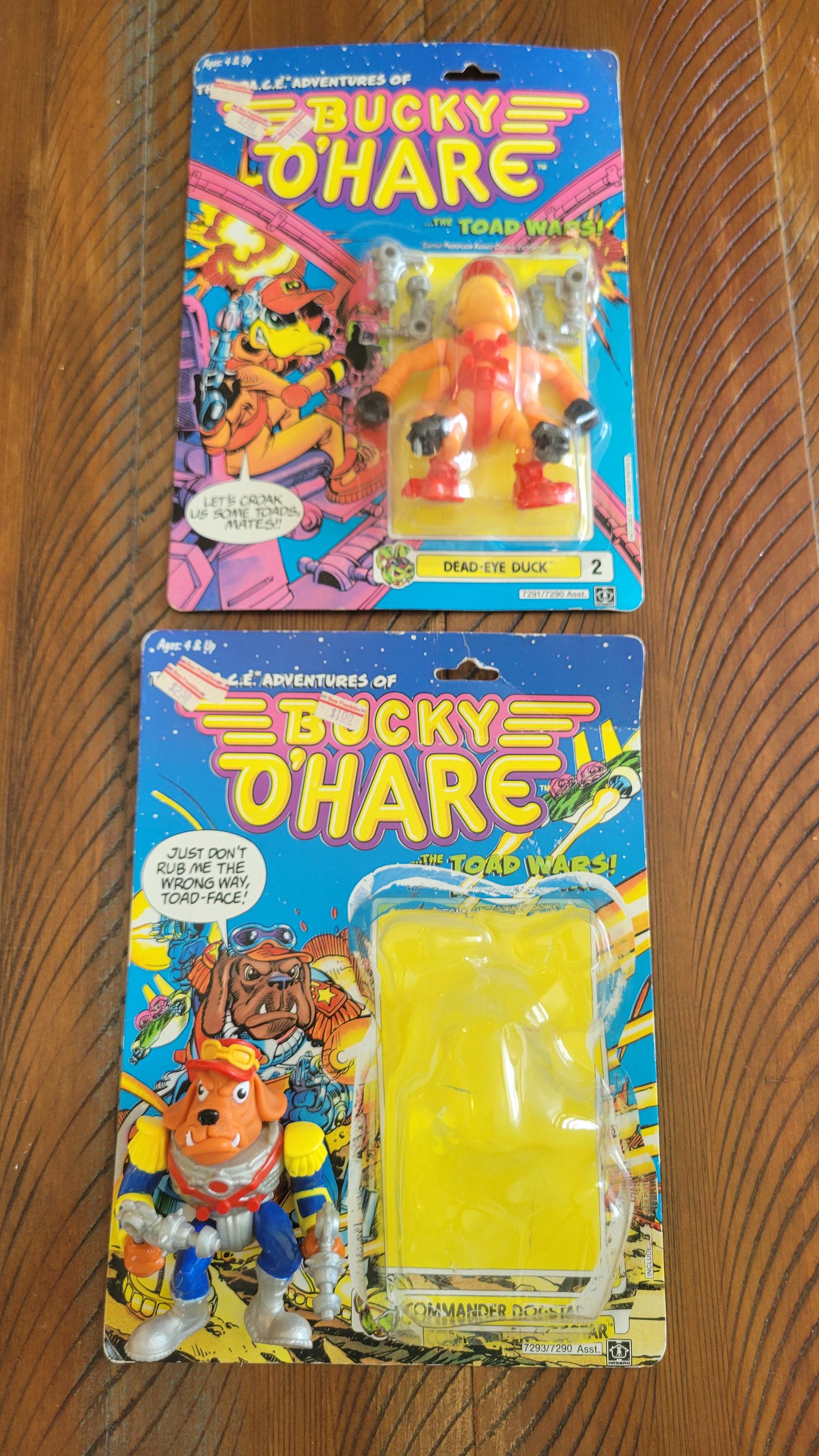 1990年製 バッキー・オヘア ヴィンテージアクションフィギュア 2体