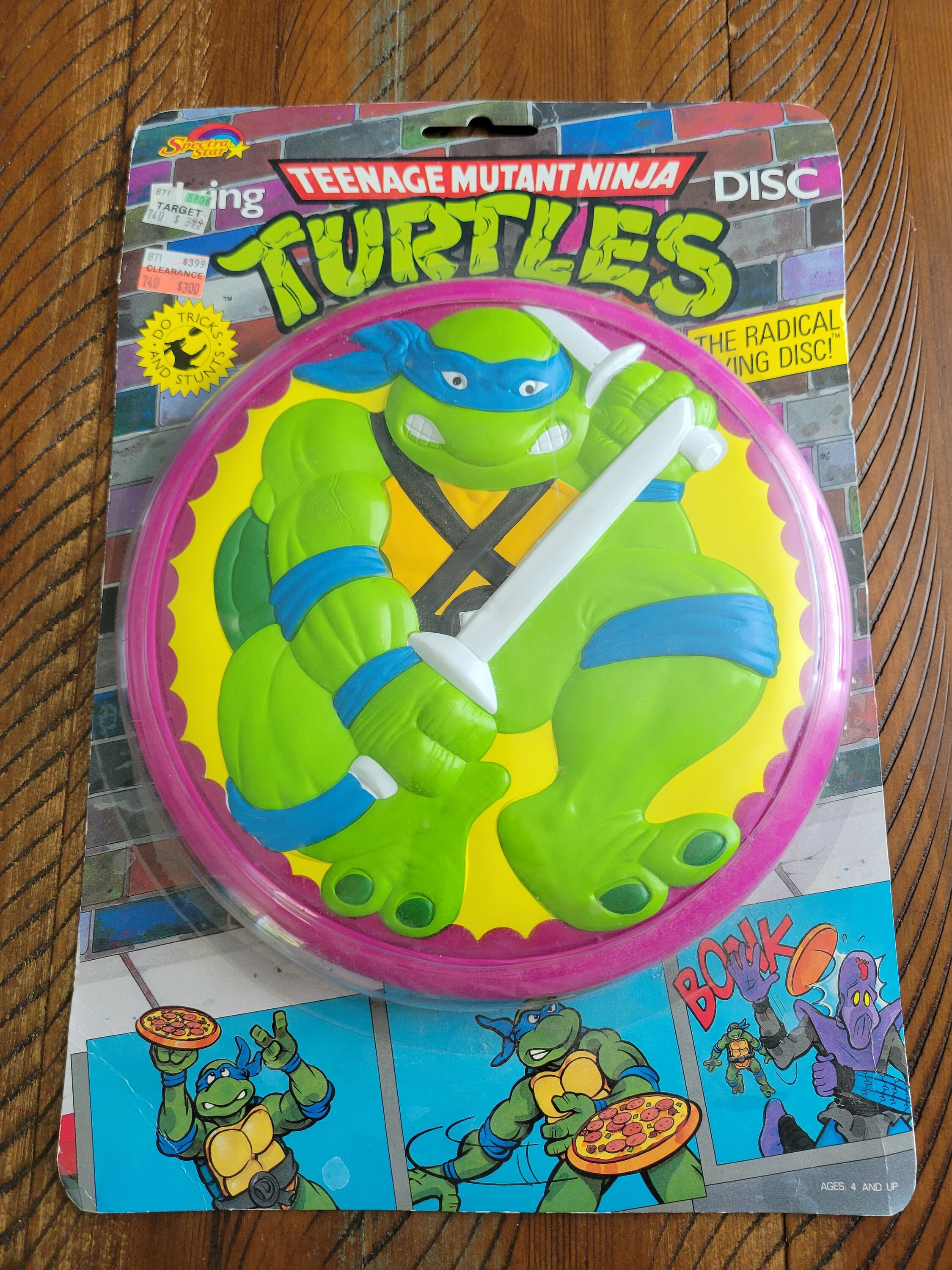 1989 TMNT Spectra Star Frisbee: Leonardo, New Old Stock - Etsy