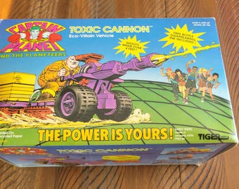 1991 Captain Planet Toxic Cannon Vintage Action Figure Set Unopened Hard to find