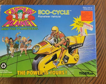 1991 Captain Planet Eco-Cycle Rare Vintage Vehicle New In Box Unopened