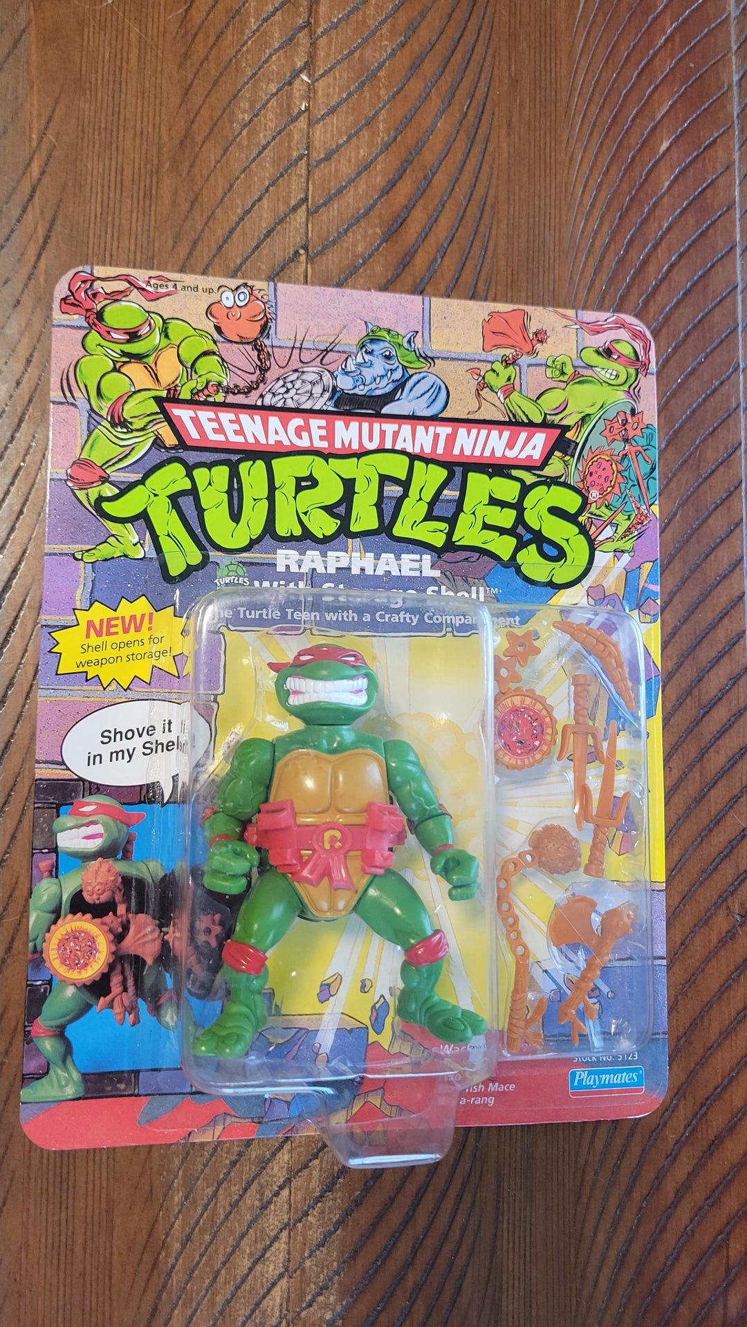 Tmnt 1990 Raphael Shell 1991 TMNT Storage Shell Raphael Unpunched Vintage Teenage Mutant Ninja ...