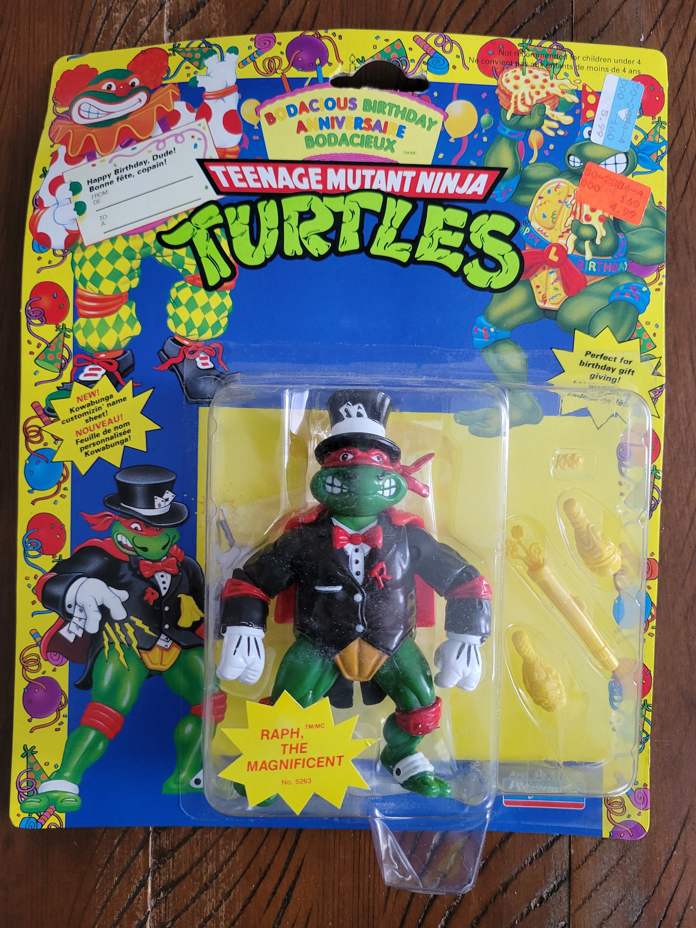 1992 Tmnt Raph The Magnificent Birthday Raphael Rare Foreign Etsy