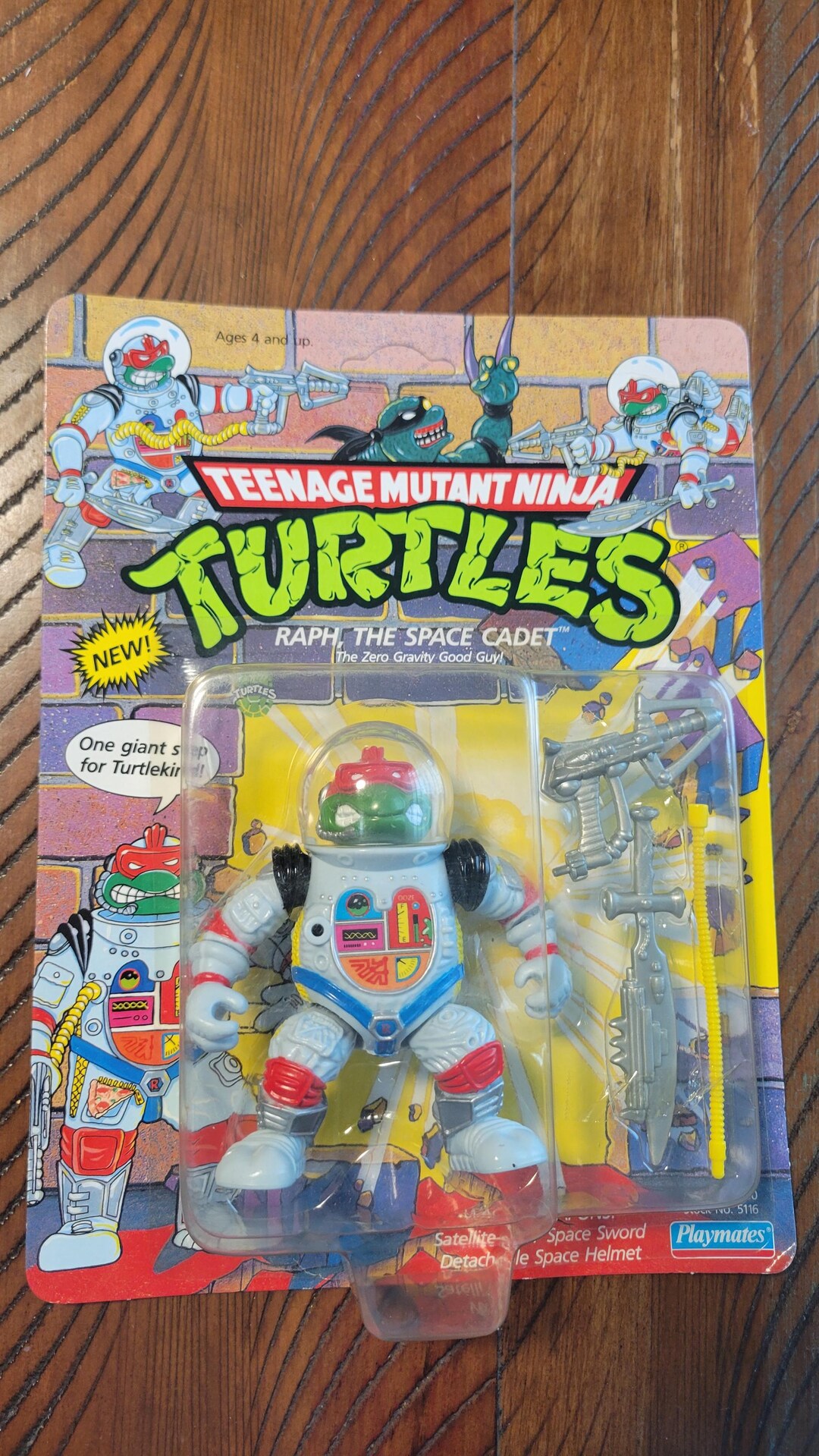 1990 TMNT Raph the Space Cadet Unpunched Vintage Teenage Mutant Ninja ...