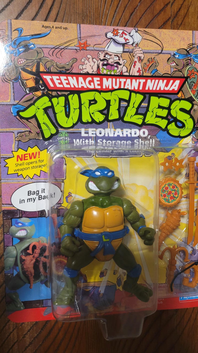 Leonardo Shell Design 1991 TMNT Storage Shell Leonardo Vintage Teenage Mutant Ninja Turtles ...