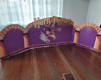 2000 Harry Potter Enesco Store Display Sign, Vintage Cardboard Tri Fold