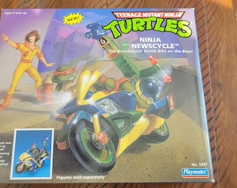 Revista TMNT Ninja Newscycle de 1991, lacrada na caixa.