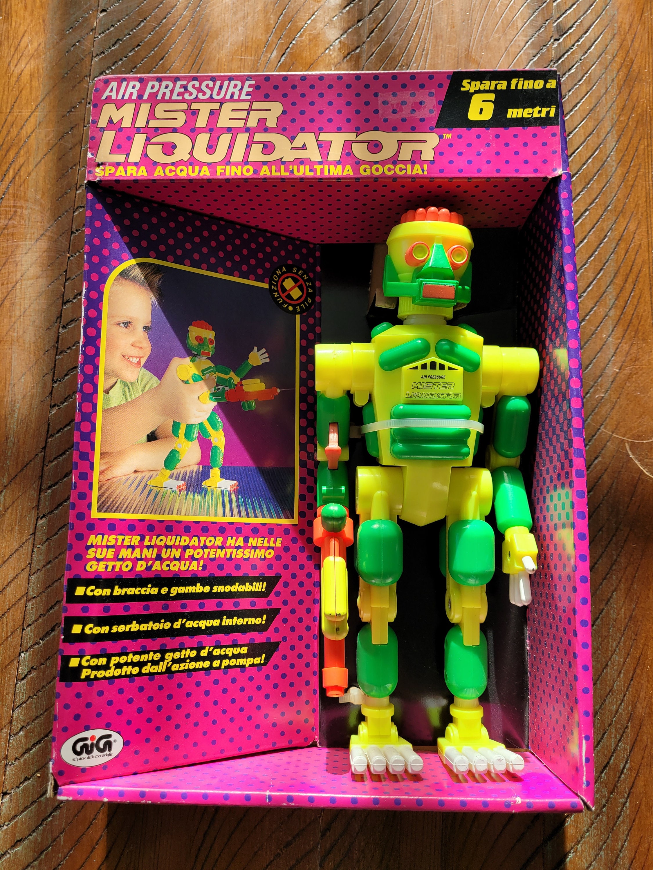 1991 Larami Mister Liquidator Italian Super Soaker Original