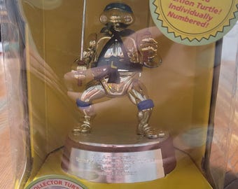 1992 TMNT #65022 Limited Edition 5th Anniversary Gold Leonardo