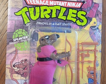 1990 Splinter Unpunched Unopened Vintage Teenage Mutant Ninja Turtles Action Figure