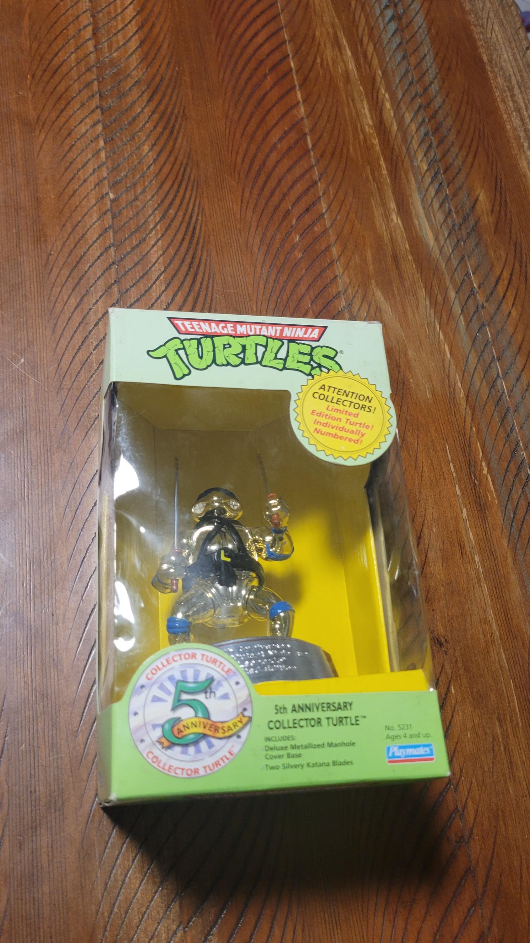 1992 TMNT #65022 Limited Edition 5th Anniversary Gold Leonardo