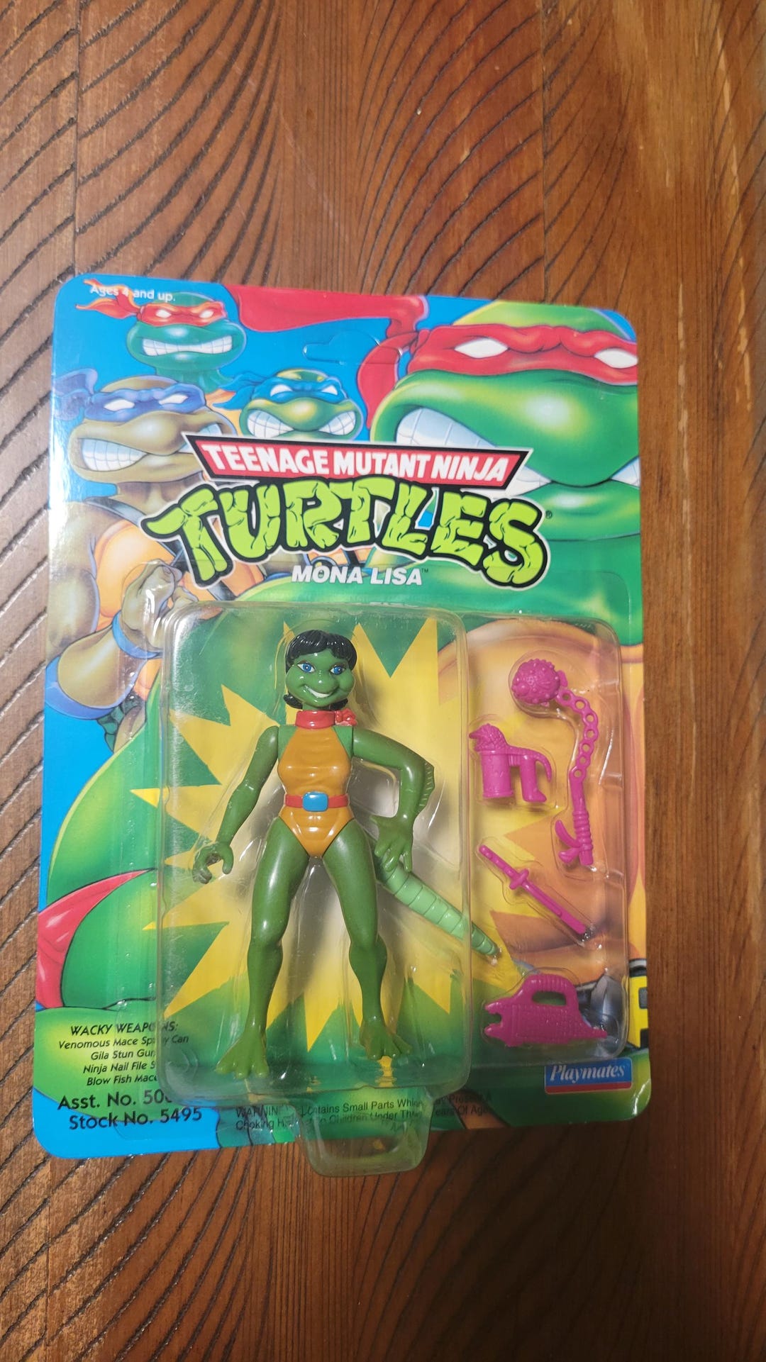 1992 TMNT Mona Lisa Vintage Teenage Mutant Ninja Turtles Action