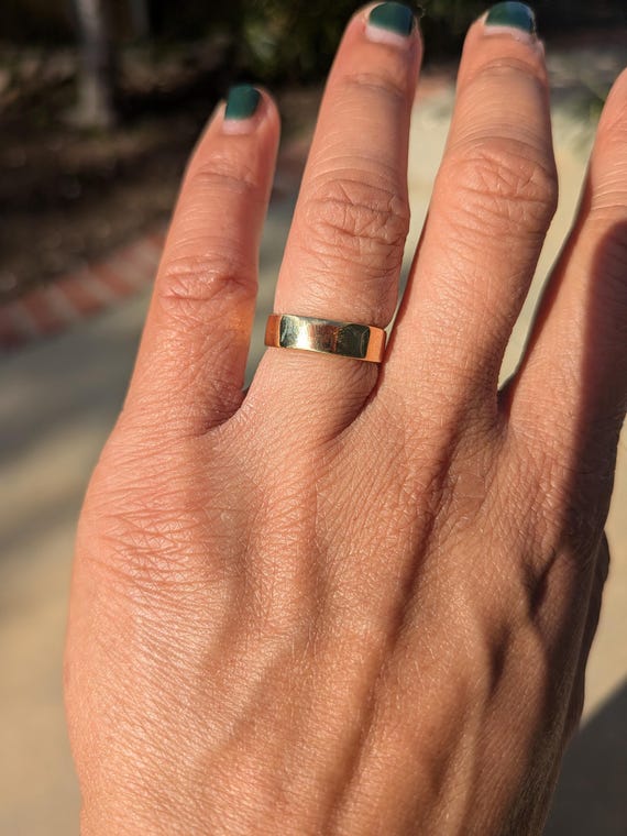 Vintage 14kt Artcarved gold band