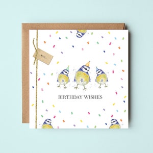 Blue-Tit Birthday Card