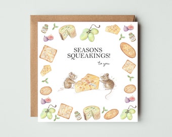 Mice and Biscuits Christmas Card
