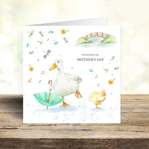 Duck and Duckling Mothers Day Card