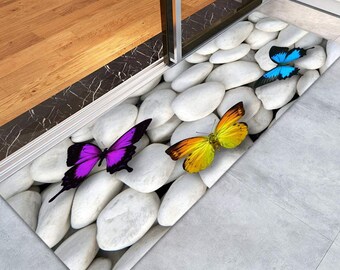 Butterfly Bath Mat Etsy