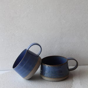Handmade Purple Shine Ceramic Mug Coffee Cups Minimalist Pottery Tea Mug Wabi Sabi Style