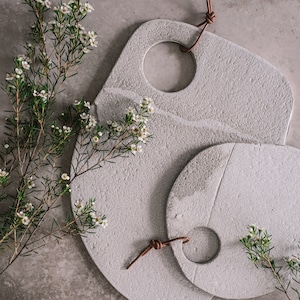 White Pottery Cutting Board Wabi Sabi Ceramic Cake Plate Sandwich Salad Serving Plate Handmade Rustic Dinnerware Stoneware Cold Cut Board