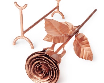 7th Anniversary Gift For Wife, Copper Anniversary Gift For Wife, Copper Rose, Copper Gift For Her, 7 Year Anniversary Gifts For Women