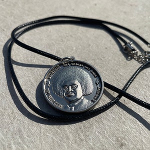 Sri Sathya Sai Baba 3D embossed metal pendant