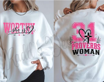 Proverbs 31 Woman Sweatshirt | Christian Faith Based Crewneck