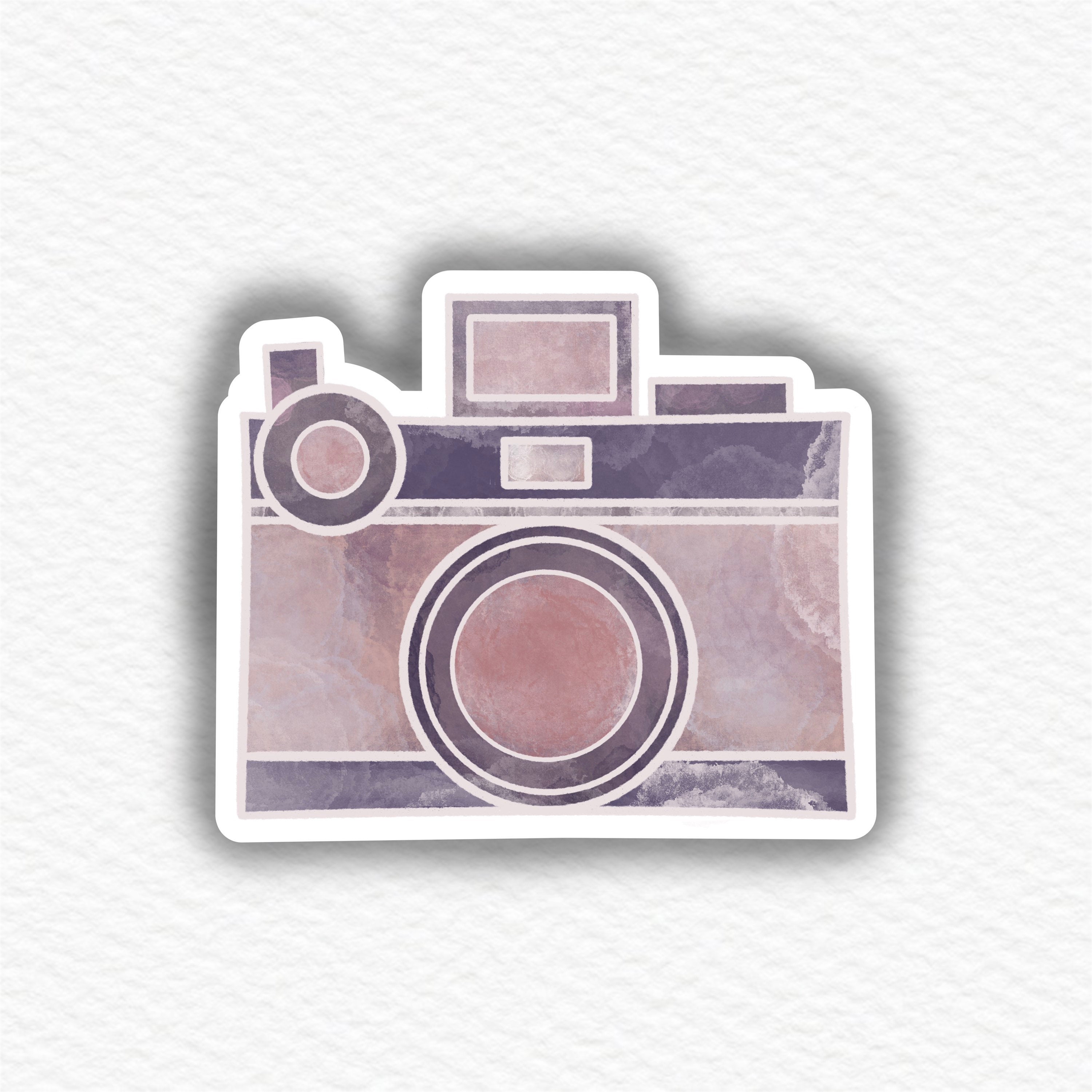 Sticker Colorful Camera MultiColored 3 or 4in. Etsy