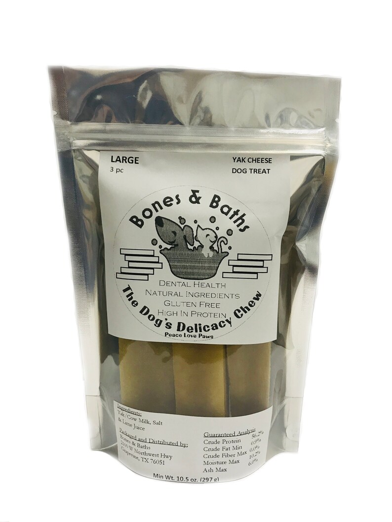 3 Piece Variety Bones&baths Himalayan Yak Cheese Dog Treat Etsy