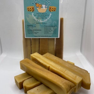 Large  – Bulk Pack 1lb to 4lb  Himalayan Yak Cheese Dog Chews| Natural Long-Lasting Dog Treat | Bones & Baths Yak Milk Chew