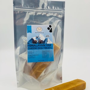 Large – 1 Stick Himalayan Yak Cheese Dog Chew | Natural Long Lasting Treat for Large Breeds | Bones and Baths Yak Treat