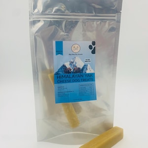 Medium – 1 Stick Himalayan Yak Cheese Dog Chew | Natural Long Lasting Treat for Dogs | Bones and Baths Yak Milk Chew