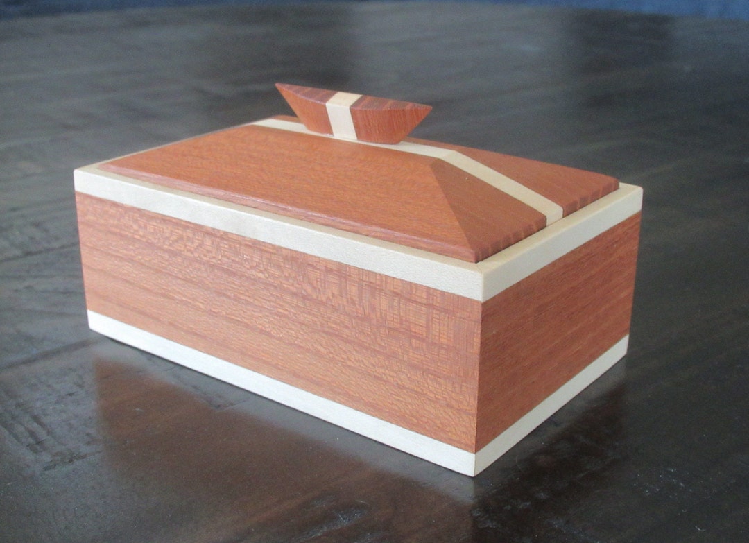 Handmade Osage Orange Keepsake Box: American Holly Accents - Etsy