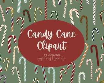 Christmas SVG | Candy Cane PNG | Candy Cane clipart | Christmas clipart | candy cane svg | holiday clipart | instant download | holiday svg