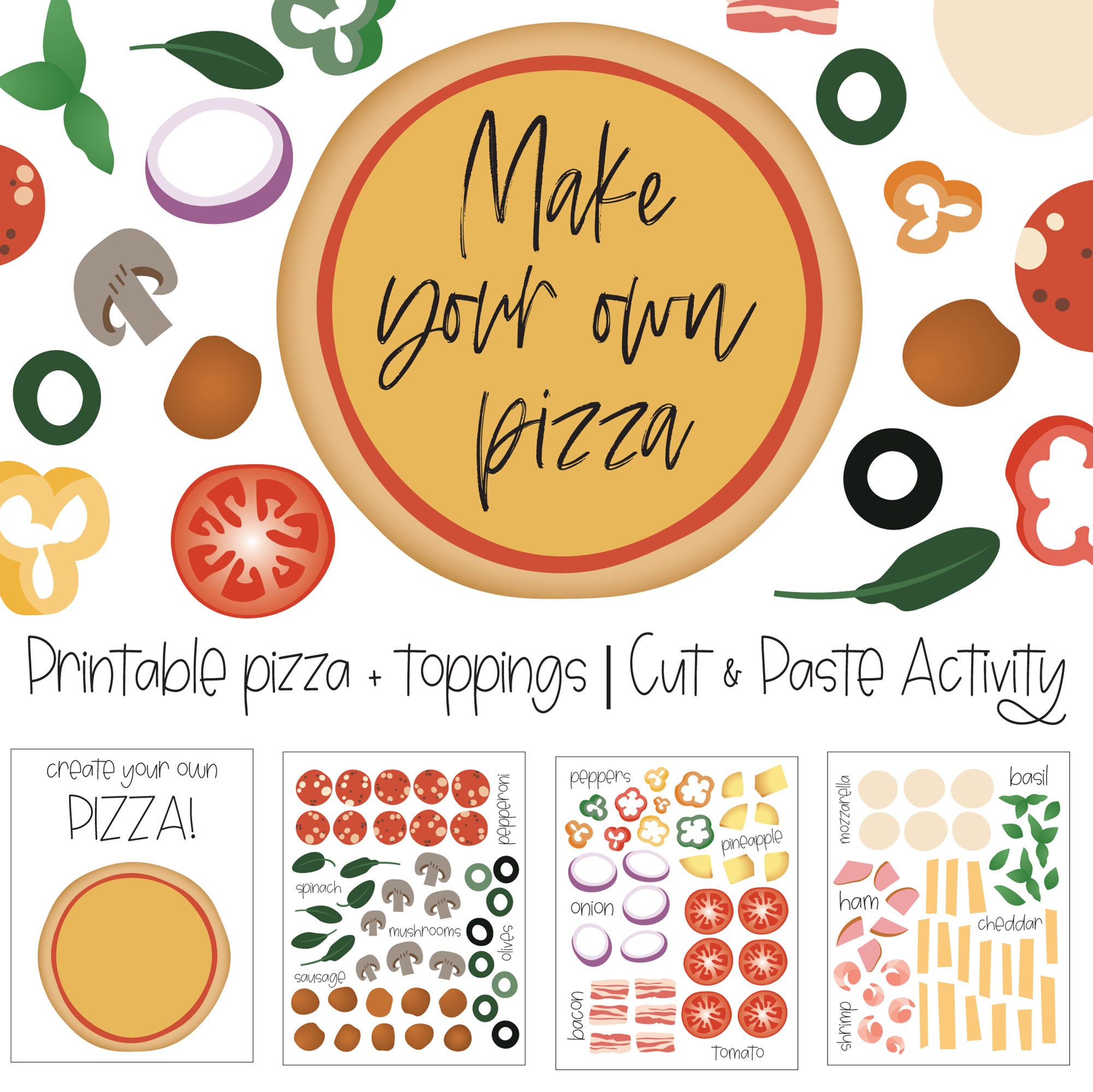 Free Printable Birthday Card About Pizza