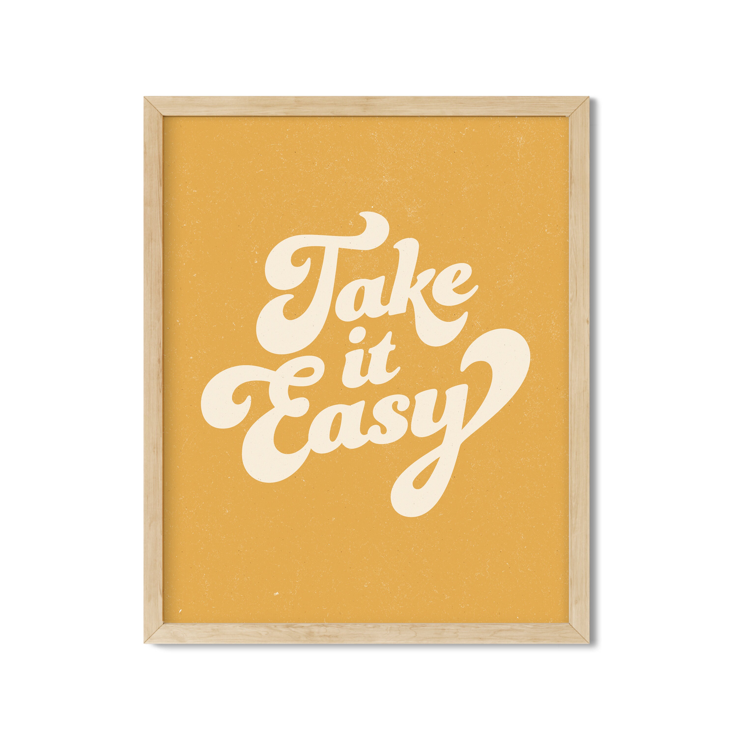 Take It Easy Print - Etsy