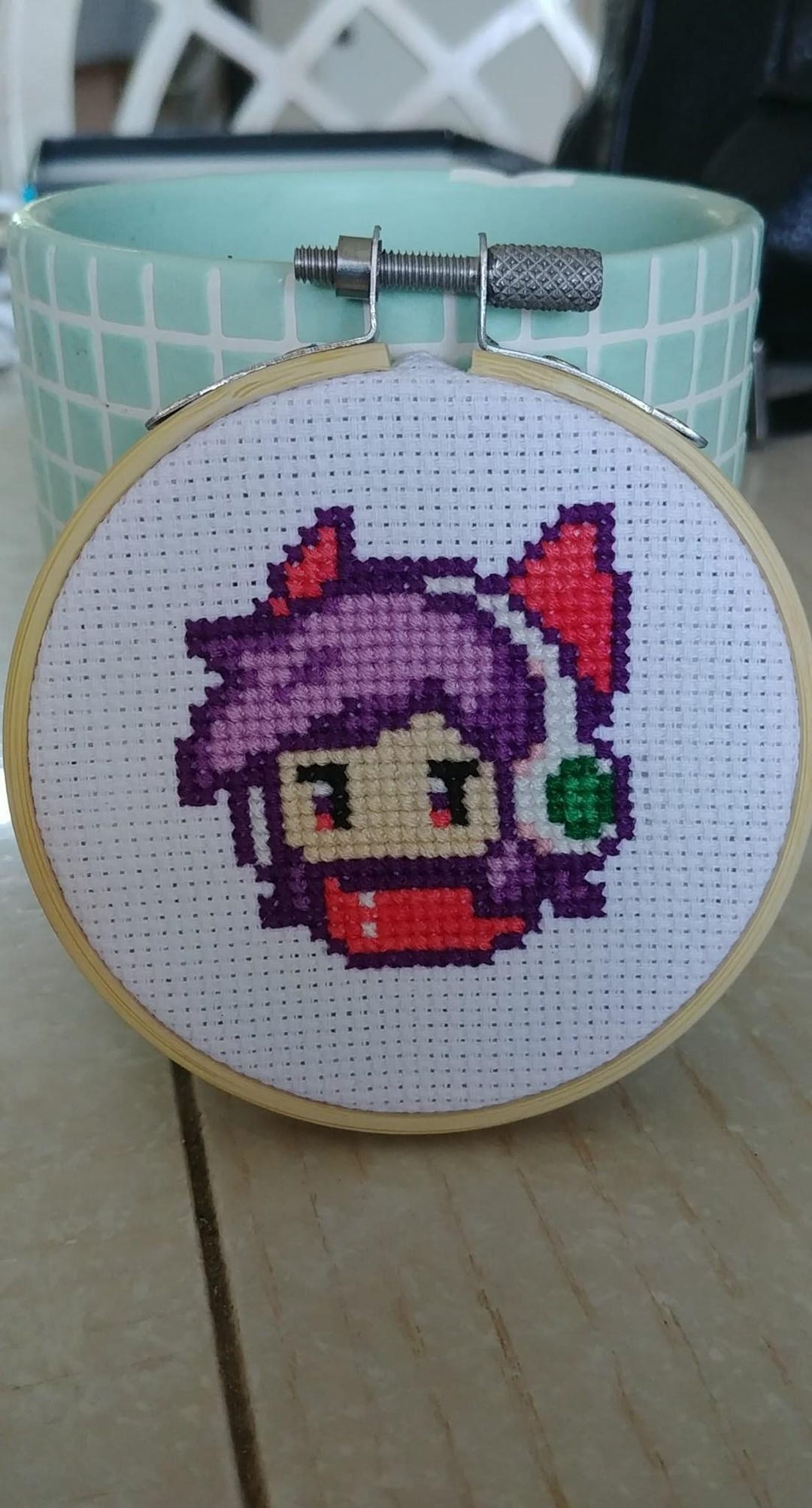 Arcade Ahri Cross Stitch Pattern - League of Legends Icon (PDF