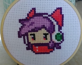Arcade Ahri Icon Cross Stitch Pattern - League of Legends Inspired