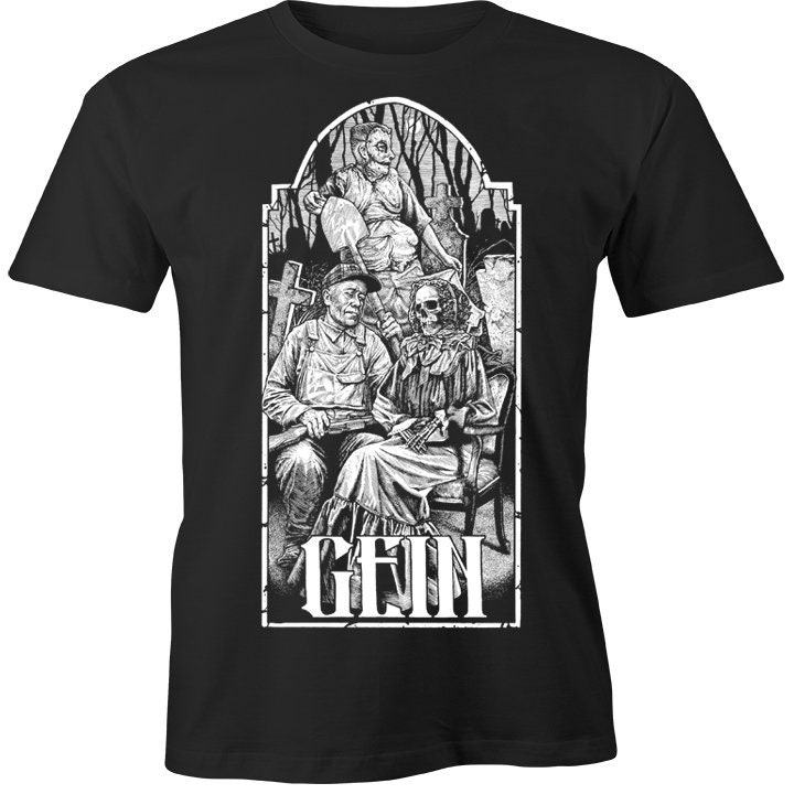 Ed Gein Tシャツ黒M / エド・ゲイン 殺人 カルト シリアルキラー