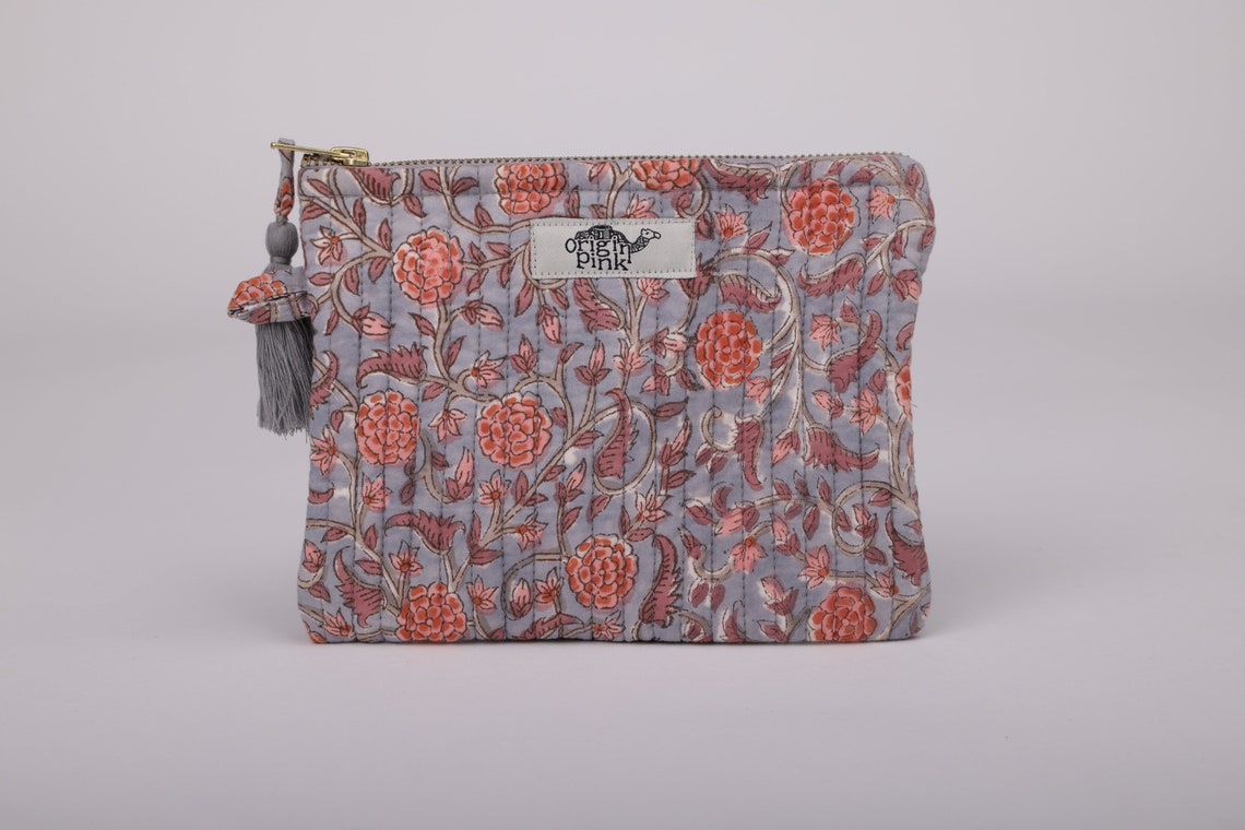 Black - Handmade Quilted Utility Pouch 04