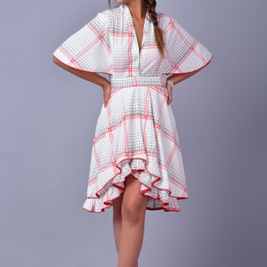 Hand Block Printed Daisy Dress | Kimono Sleeve Dress | Local Artisans of India| Shop Now