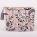 Grey - Handmade Quilted Cotton Utility Pouch 12
