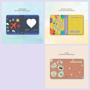 BTS mini photocard album binders