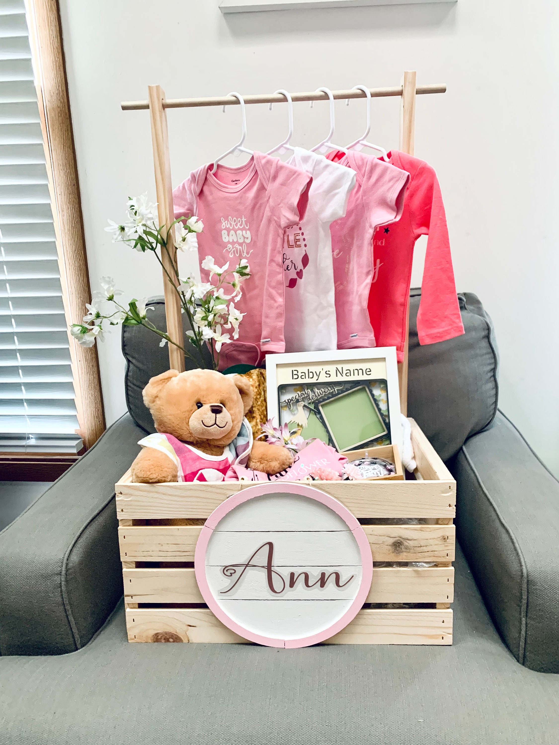 Baby Crate Closet for Baby Showers