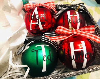Personalized Holiday Ball ornament