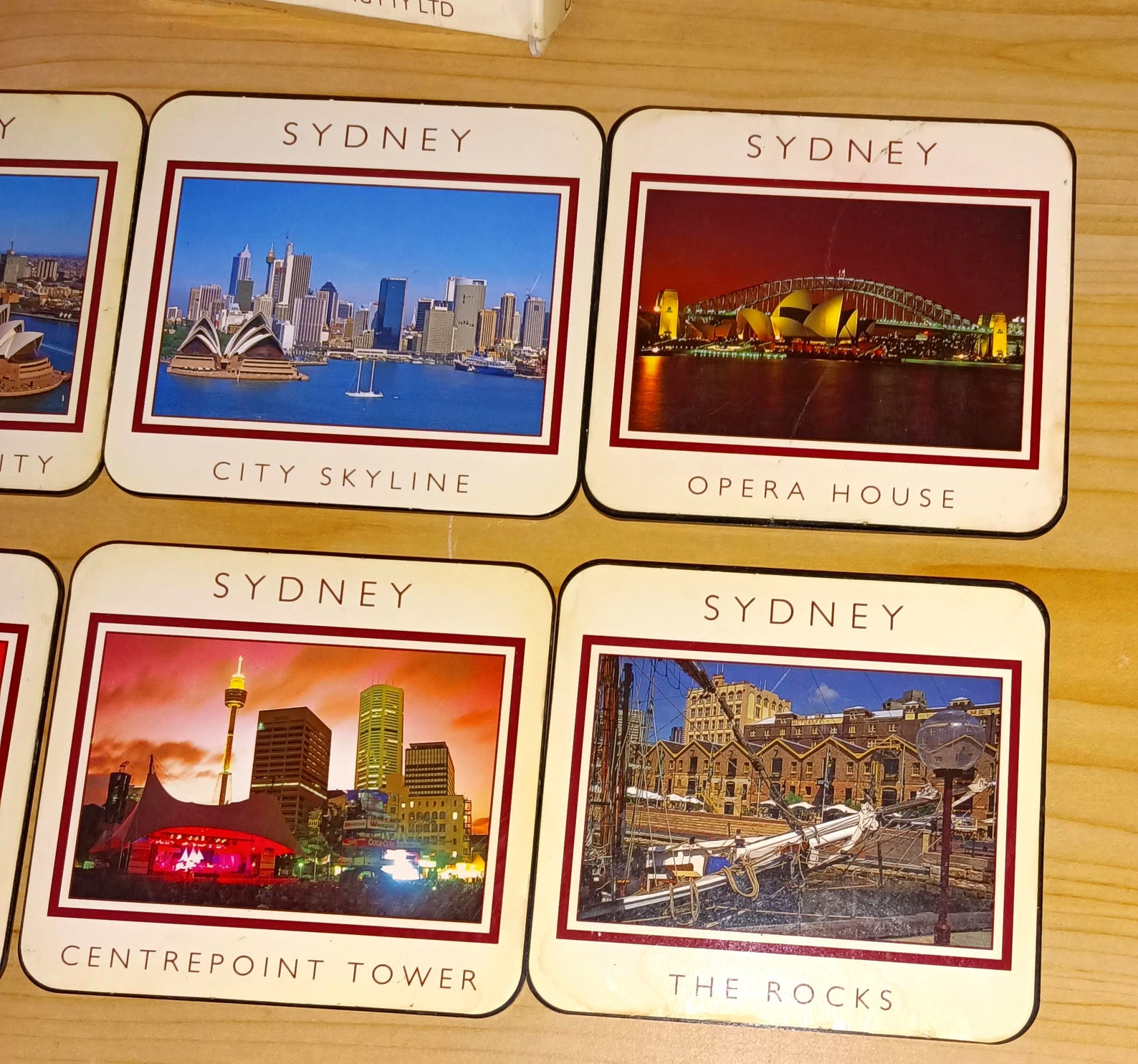 Sydney Souvenir 6 Coasters used Etsy