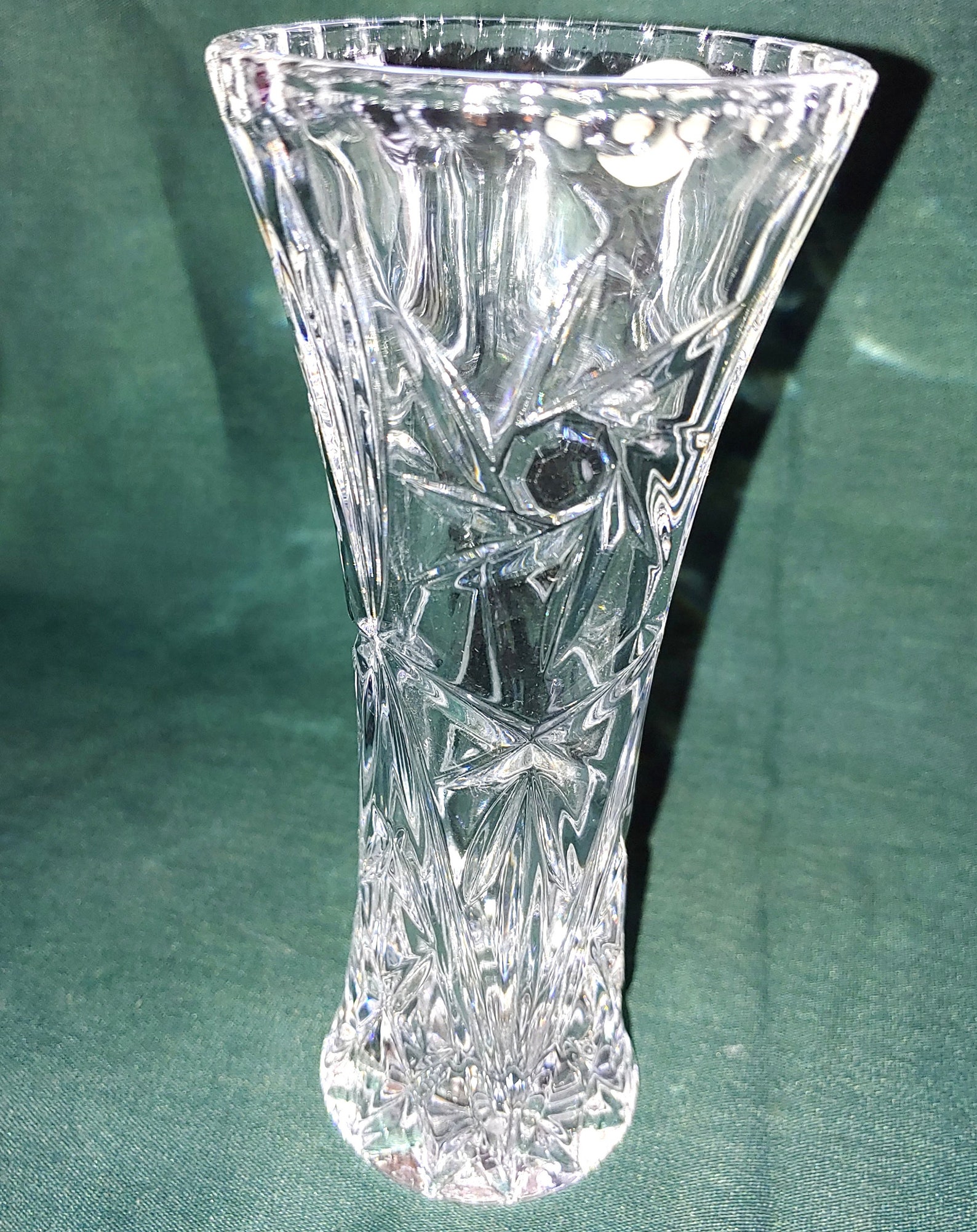 Lenox Fine Crystal 6 Vase Made in Czech Republic used Etsy