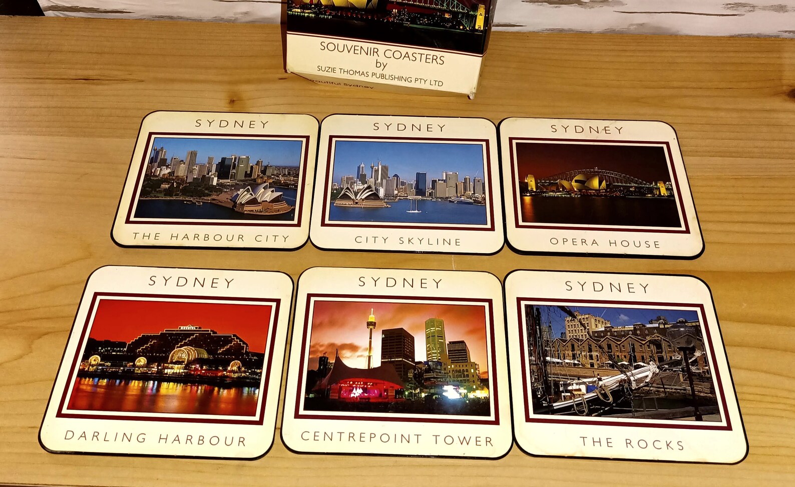 Sydney Souvenir 6 Coasters used Etsy