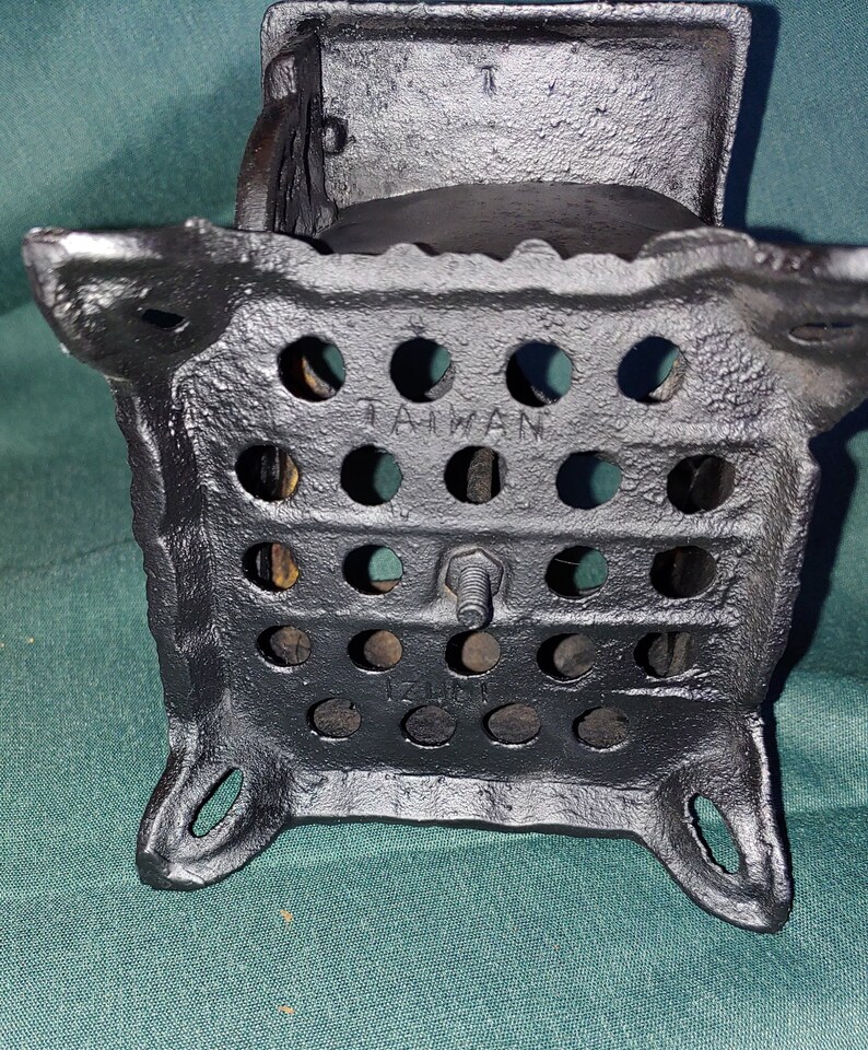 Made in Taiwan Queen Cast Iron Miniature Stove used Etsy