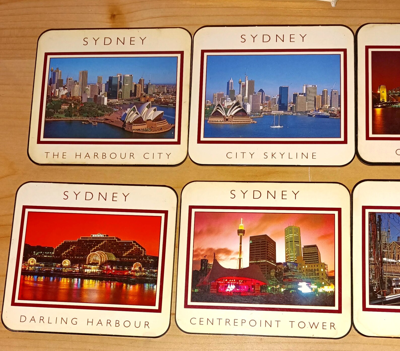 Sydney Souvenir 6 Coasters used Etsy