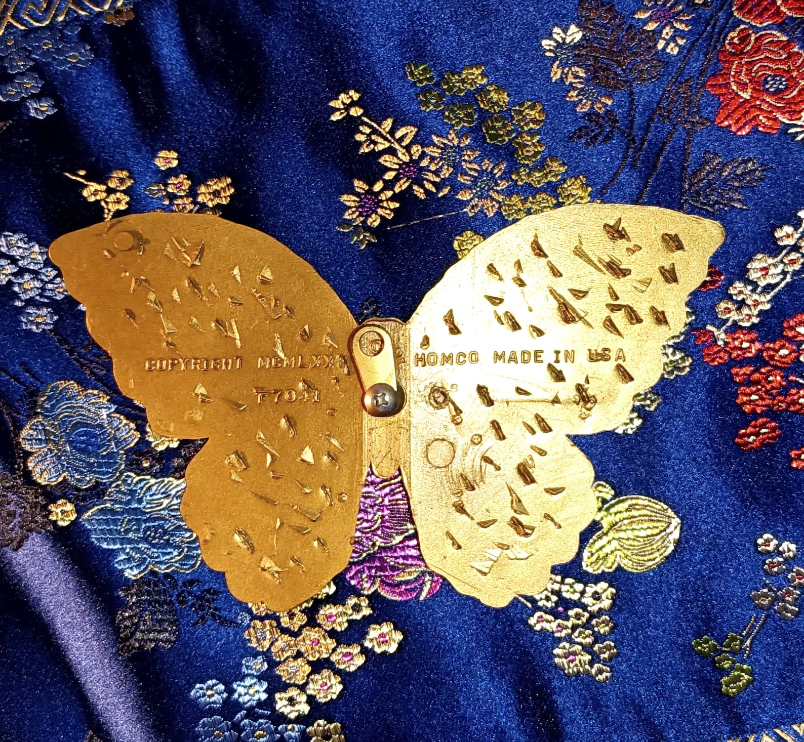 Vintage Golden Butterfly Wall Hanging Art Set de 2 usados Etsy
